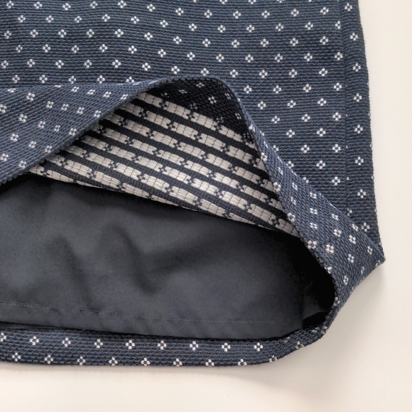 Ann Taylor Diamond Jacquard Skirt Blue size 12P - Picture 5 of 10